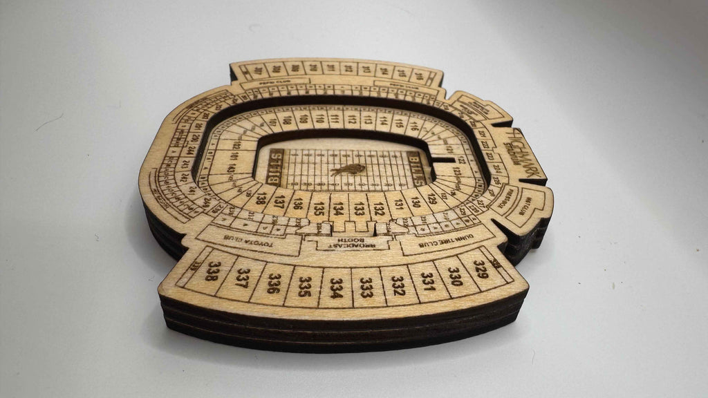 Buffalo Stadium Magnet 1973-2025
