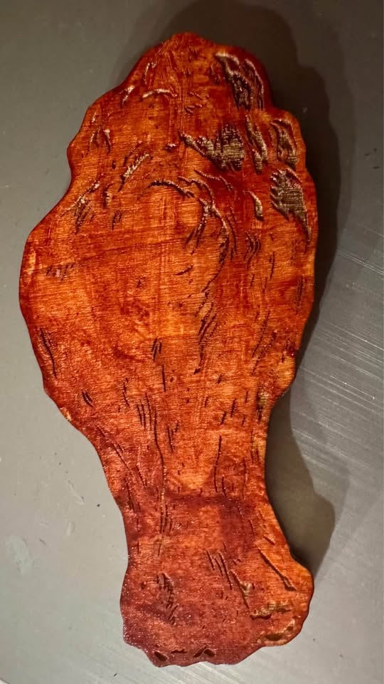 BBQ "flavored" wood magnet for decoration