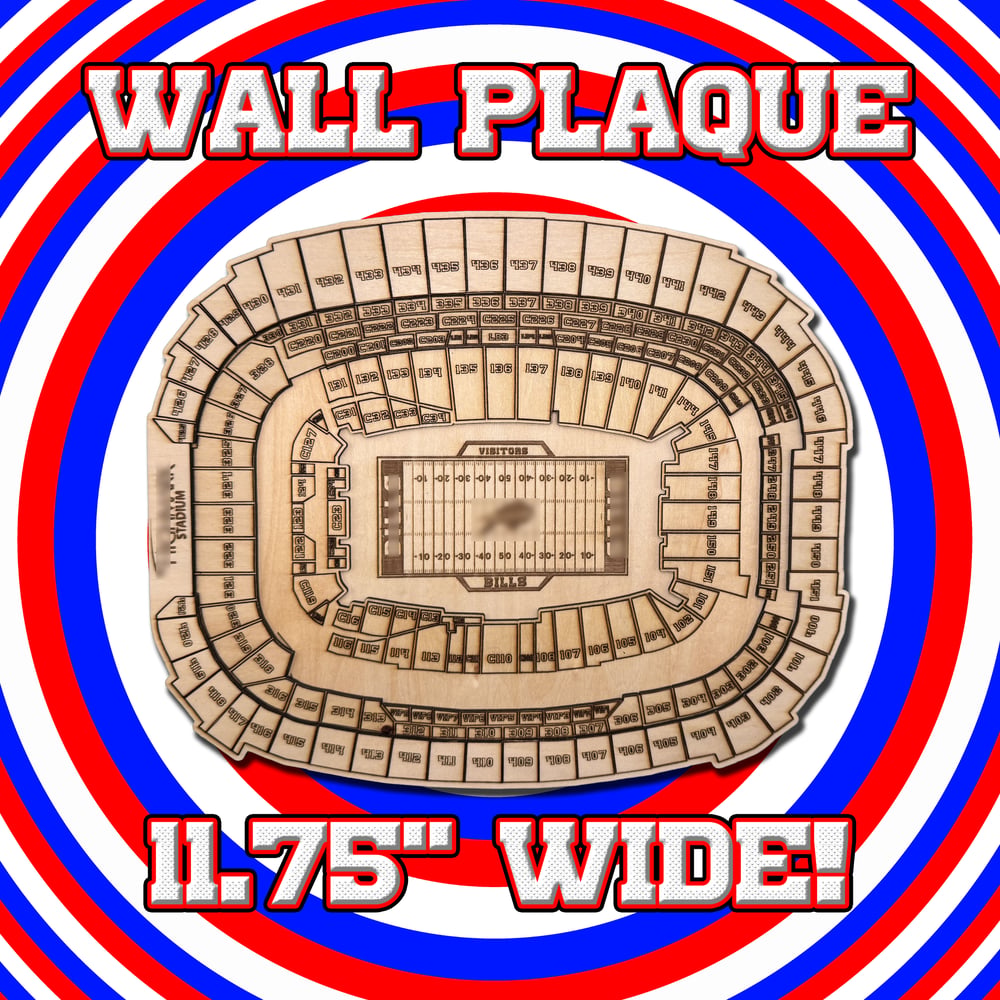 2026 Buffalo Football Stadium 4-Layer Wood Wall Plaque
