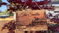 Personalized Rustic Cedar Cabin Family Sign – Custom Laser Engraved Name Plaque (8" x 5.5")