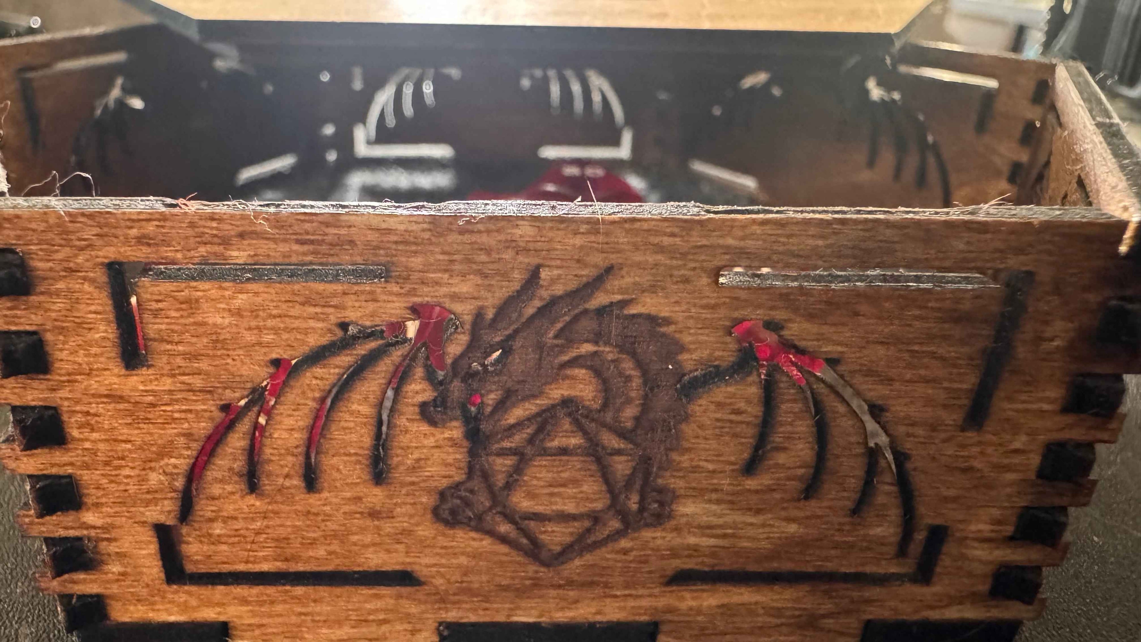 Dragon Dice Tray - Role Playing Game Accessory - Laser Engraved Gift