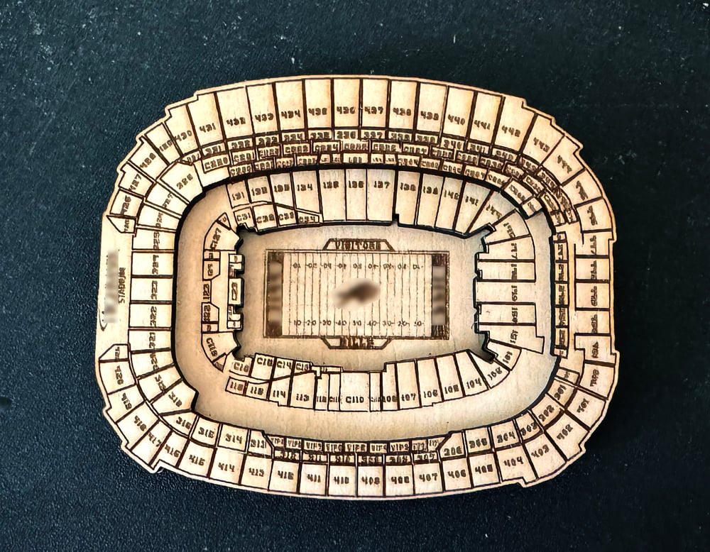 2026 NEW Buffalo Football Stadium Magnet 3.75"