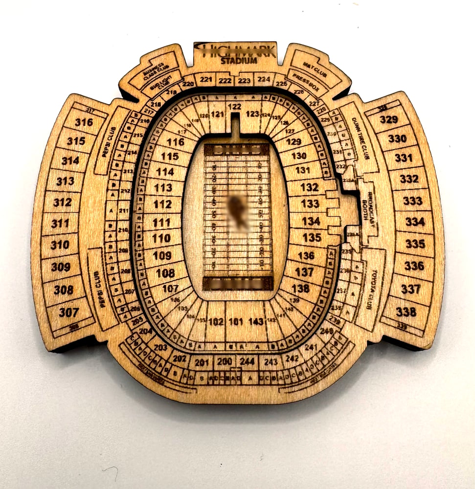 Buffalo Stadium Magnet 1973-2025